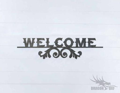 Welcome Sign 13 - DXF Download
