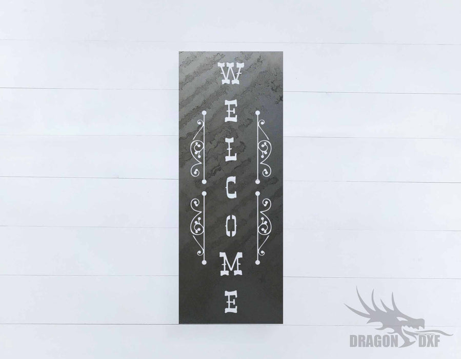 Welcome Sign 17 - DXF Download