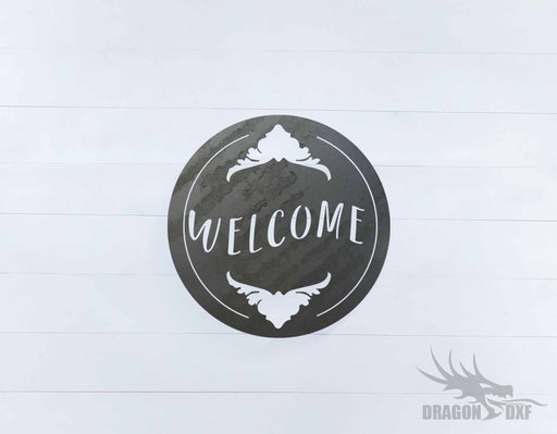 Welcome Sign 19 - DXF Download