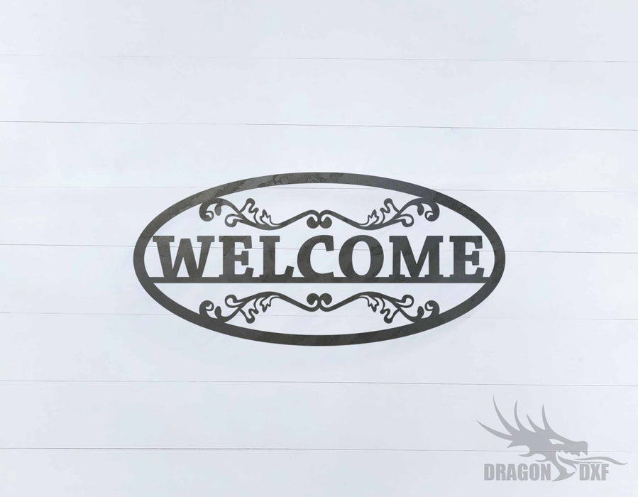 Welcome Sign 20 - DXF Download