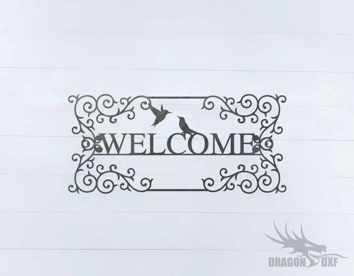 Welcome Sign 21 - DXF Download