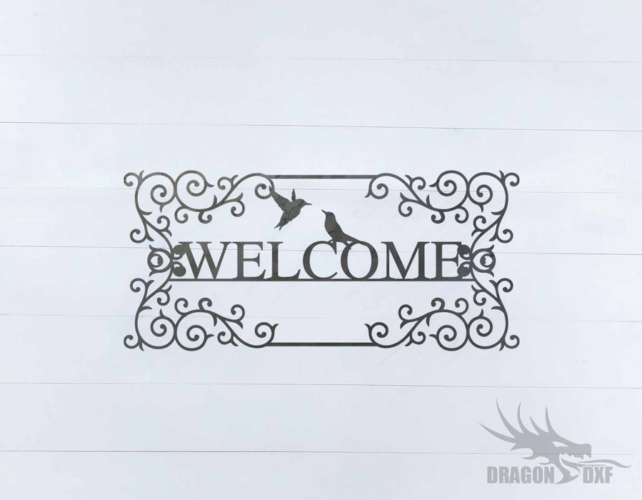 Welcome Sign 21 - DXF Download