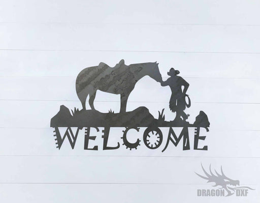 Welcome Sign 22 - DXF Download
