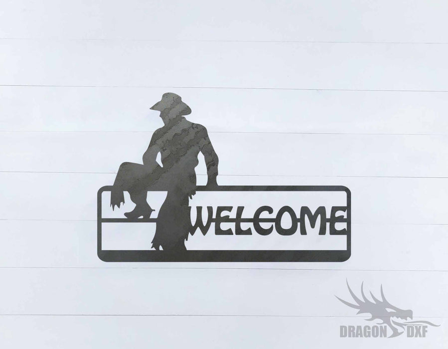 Welcome Sign 23 - DXF Download