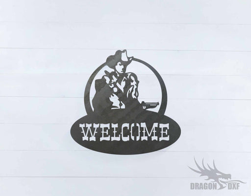 Welcome Sign 25 - DXF Download