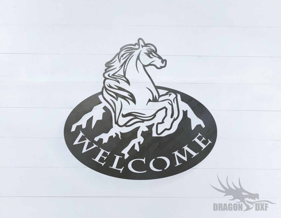 Welcome Sign 28 - DXF Download