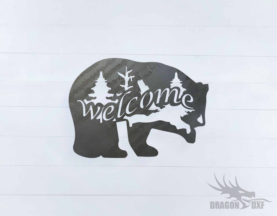 Welcome Sign 35 - DXF Download — DragonDXF