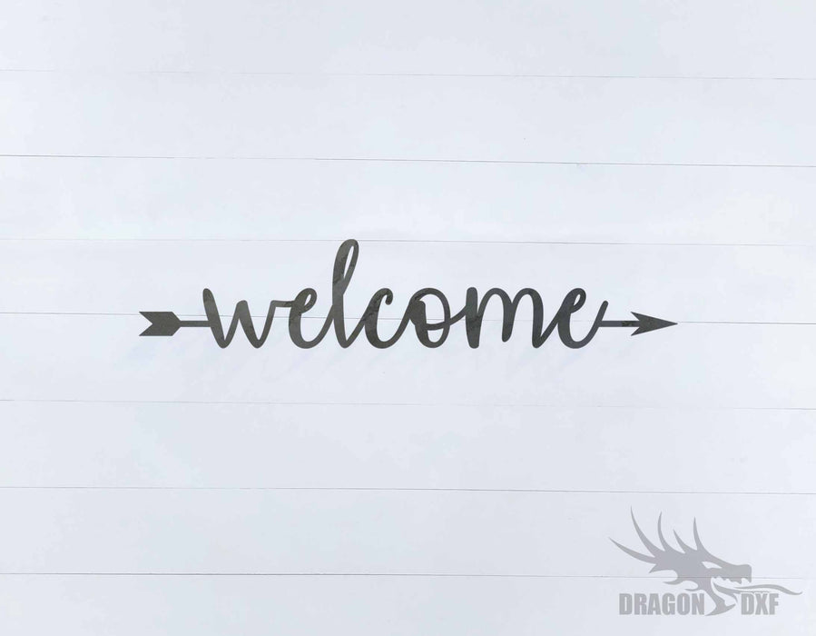 Welcome Sign 37 - DXF Download