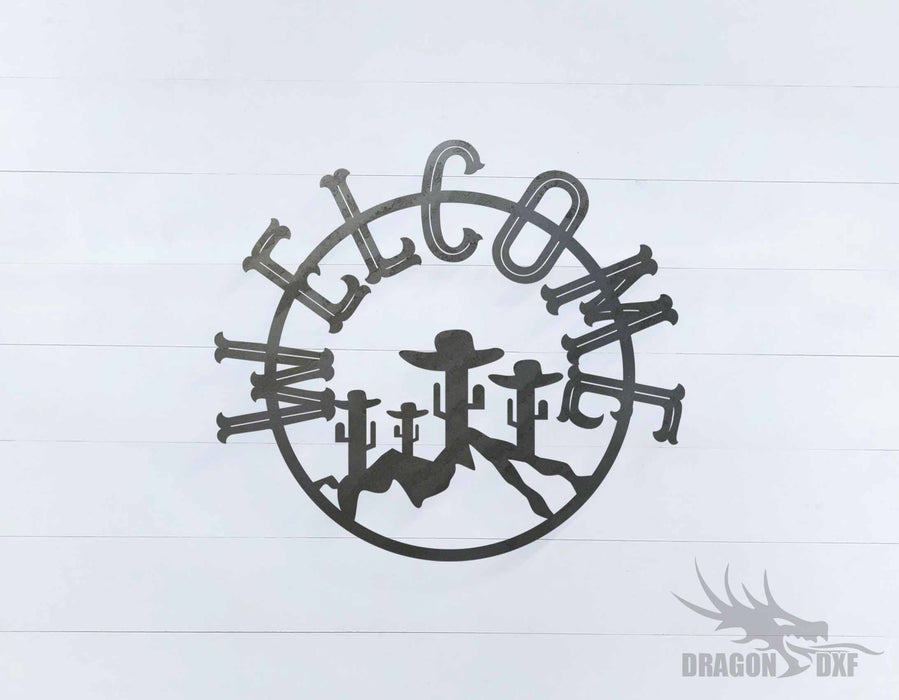 Welcome Sign 39 - DXF Download