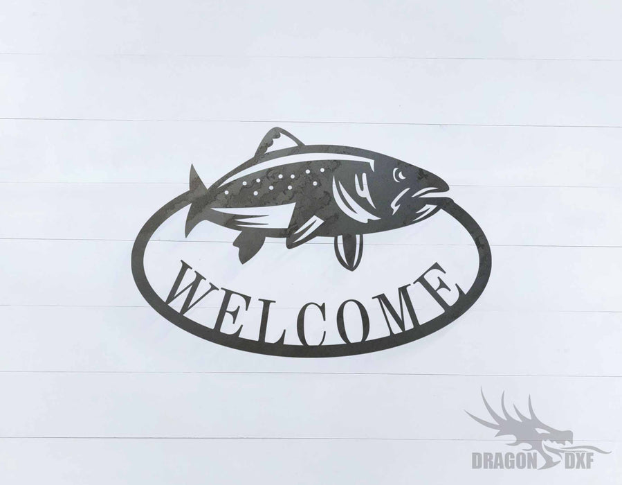 Welcome Sign 40 - DXF Download