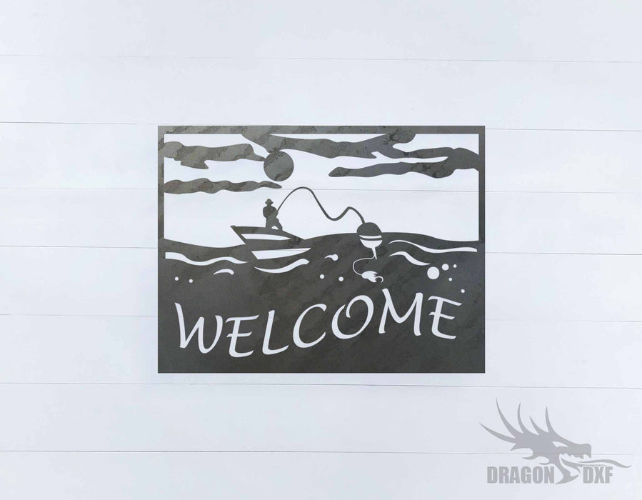 Welcome Sign 41 - DXF Download