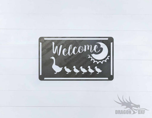Welcome Sign 44 - DXF Download