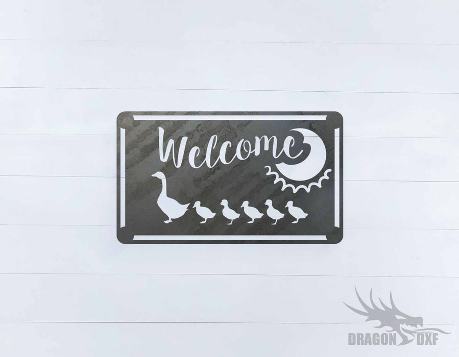 Welcome Sign 44 - DXF Download