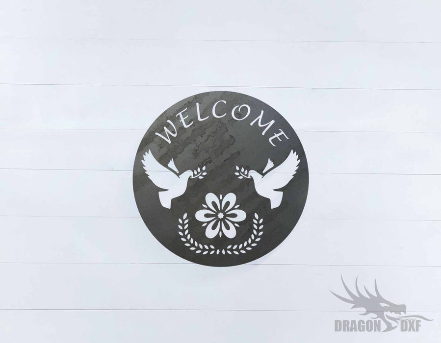 Welcome Sign 4 - DXF Download