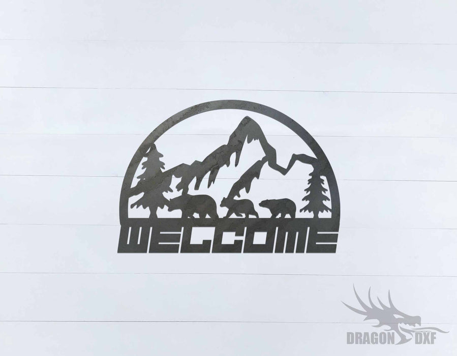 Welcome Sign 54 - DXF Download