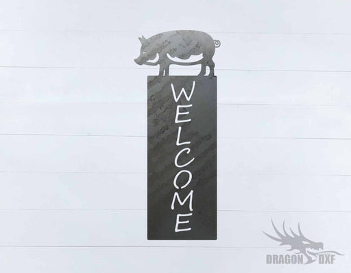 Welcome Sign 60 - DXF Download