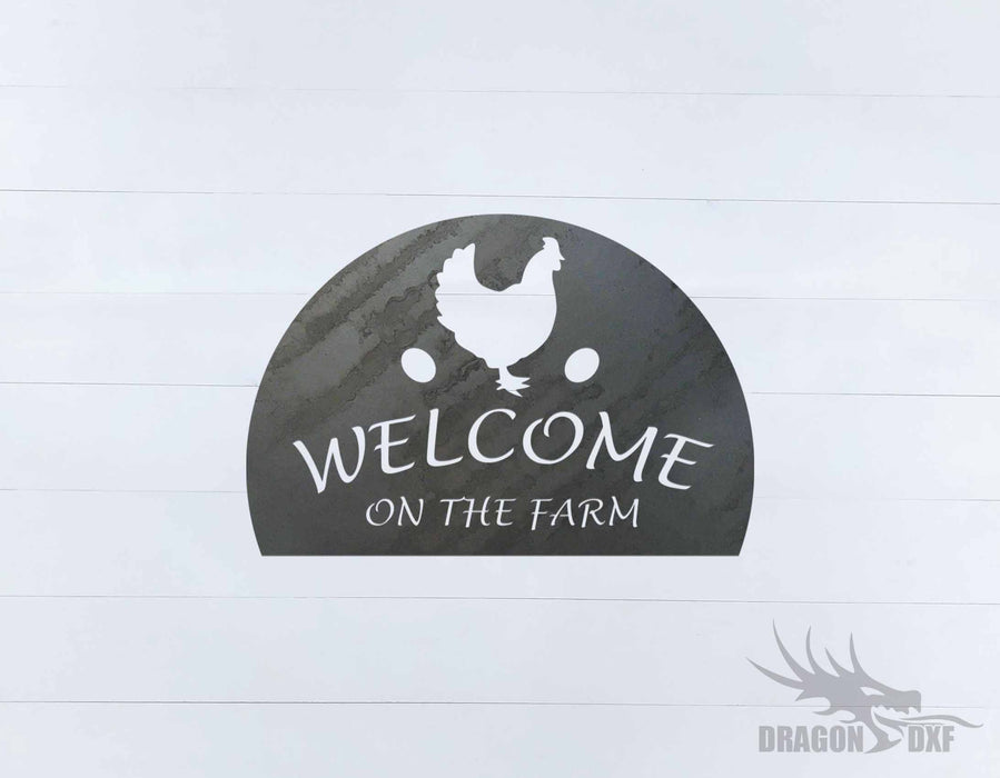 Welcome Sign 65 - DXF Download