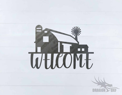 Welcome Sign 66 - DXF Download