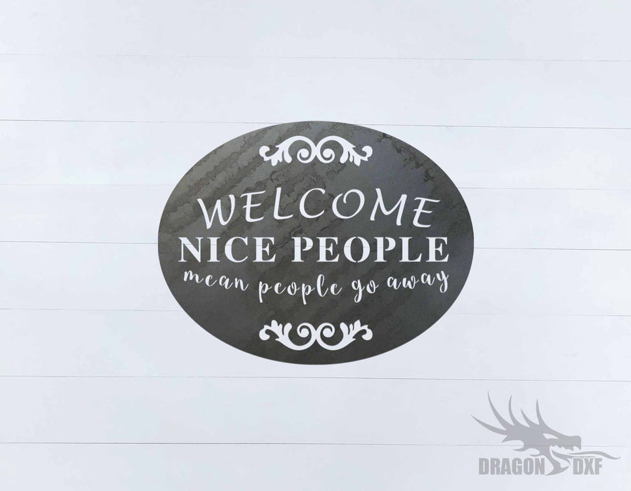 Welcome Sign 67 - DXF Download