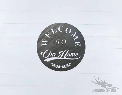 Welcome Sign 68 - DXF Download
