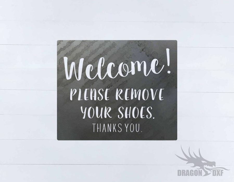 Welcome Sign 70 - DXF Download