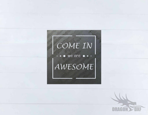 Welcome Sign 72 - DXF Download