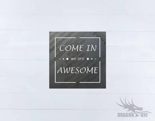 Welcome Sign 72 - DXF Download