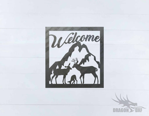 Welcome Sign 74 - DXF Download