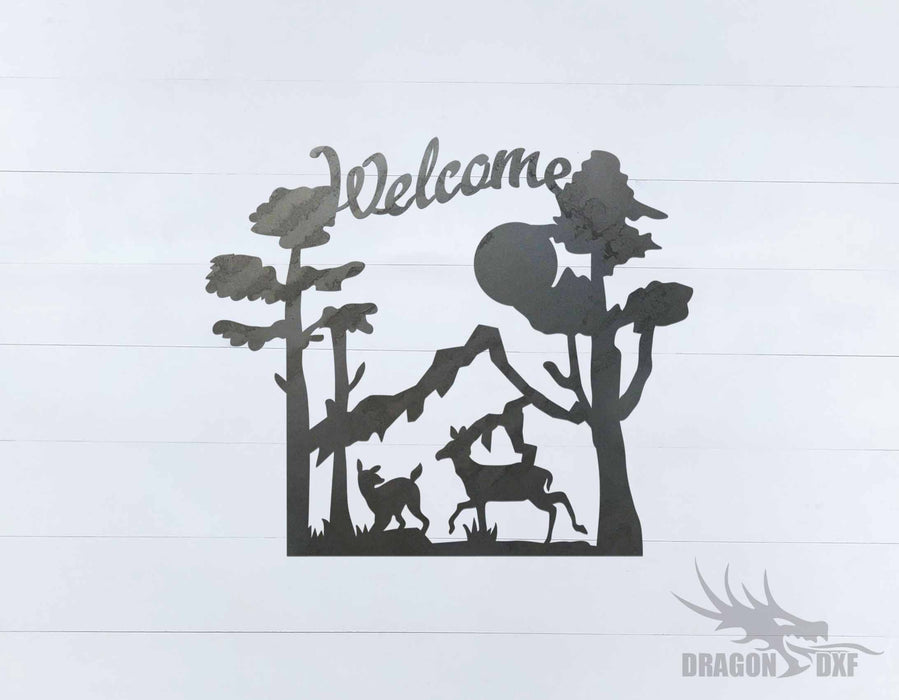 Welcome Sign 84 - DXF Download