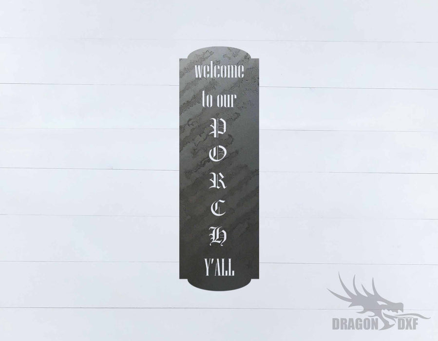 Welcome Sign 85 - DXF Download