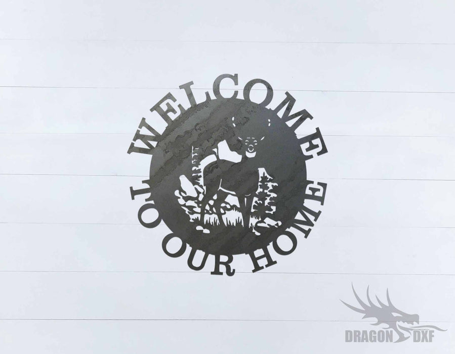 Welcome Sign 90 - DXF Download