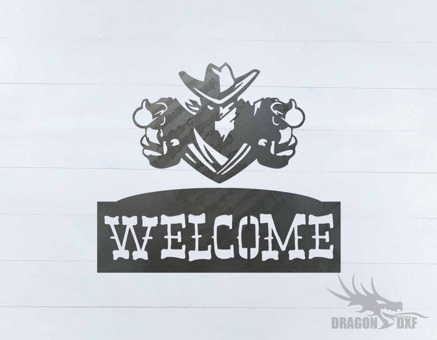 Welcome Sign 92 - DXF Download