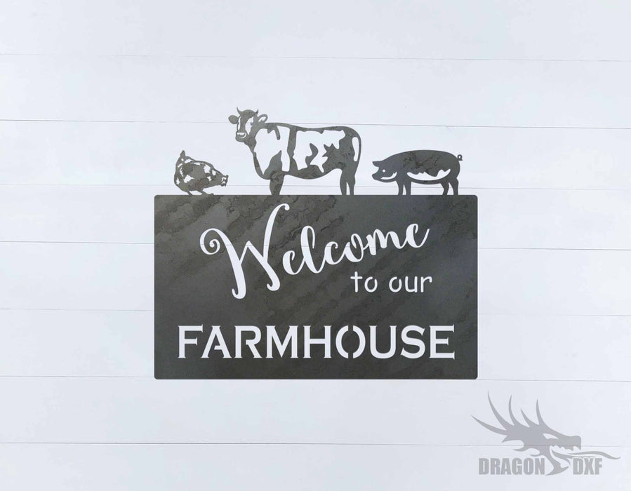 Welcome Sign 94 - DXF Download