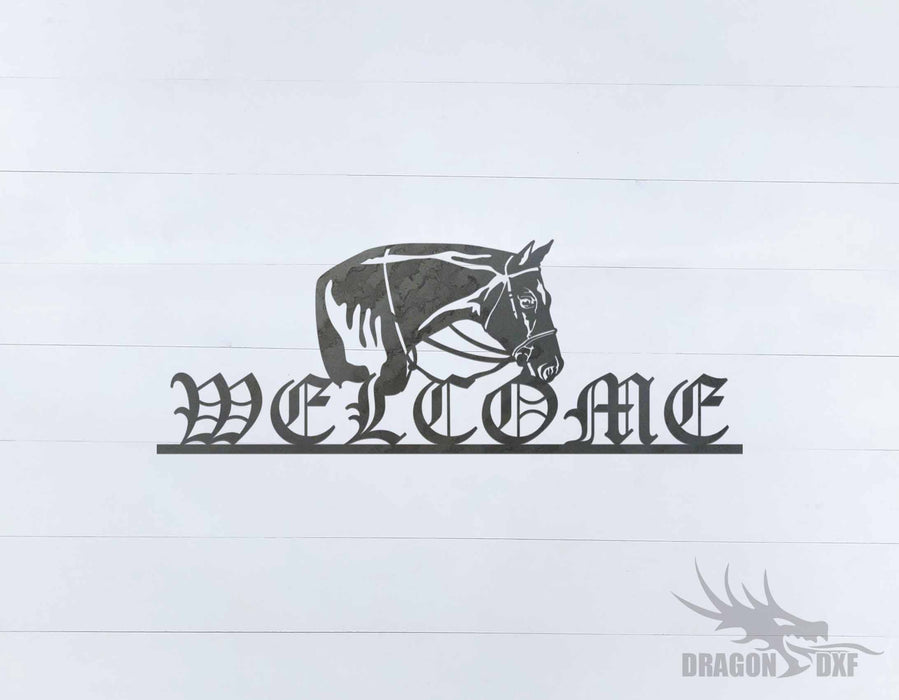 Welcome Sign 95 - DXF Download