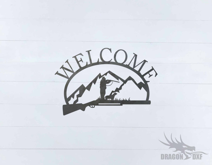 Welcome Sign 96 - DXF Download