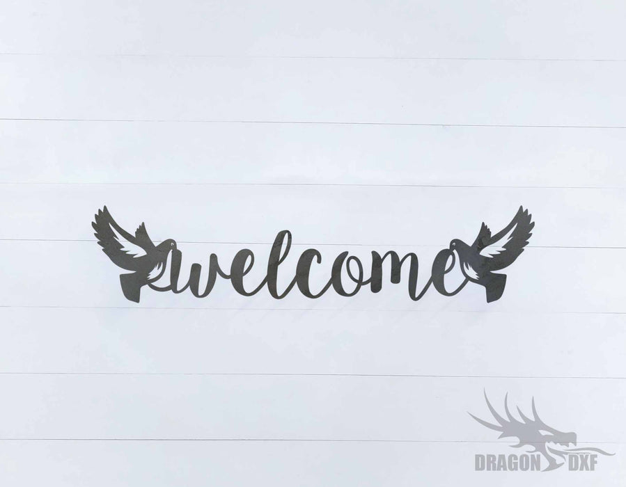 Welcome Sign 9 - DXF Download