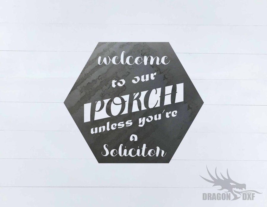 Welcome to our Porch sign 13 - DXF Download