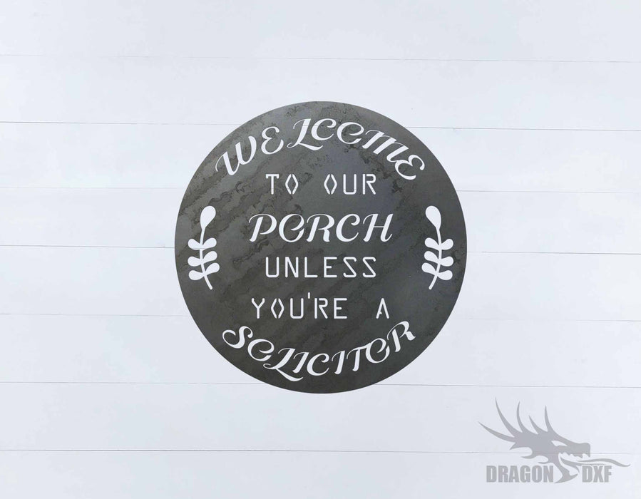 Welcome to our Porch sign 14 - DXF Download