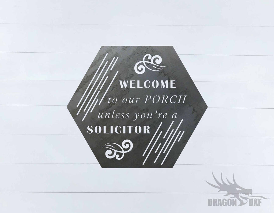 Welcome to our Porch sign 15 - DXF Download
