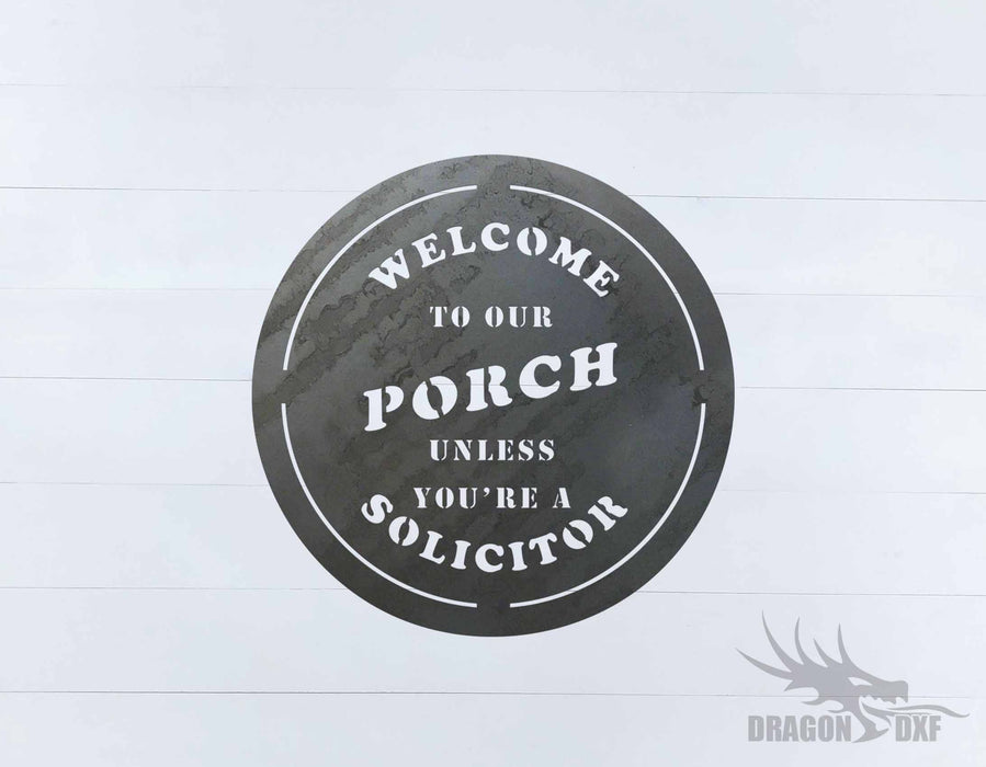 Welcome to our Porch sign 3 - DXF Download
