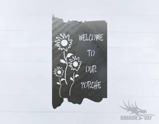 Welcome to our Porch sign 9 - DXF Download
