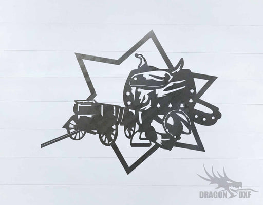 Western Yard Design 2 - DXF Download