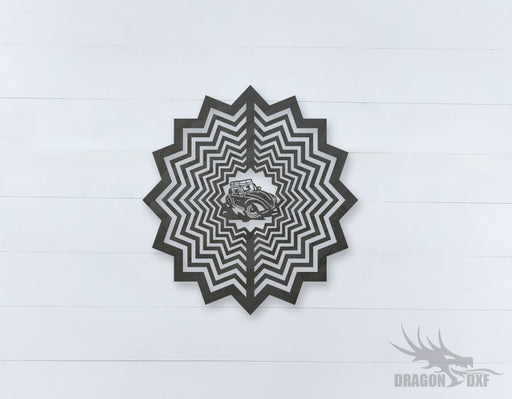 Wind Spinner Design 9 - DXF Download