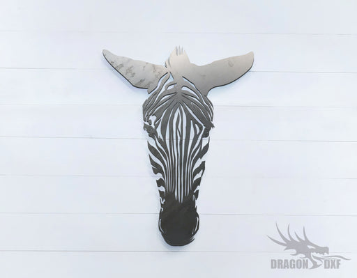 Zebra facing front - Zoo Animals -  DXF Download