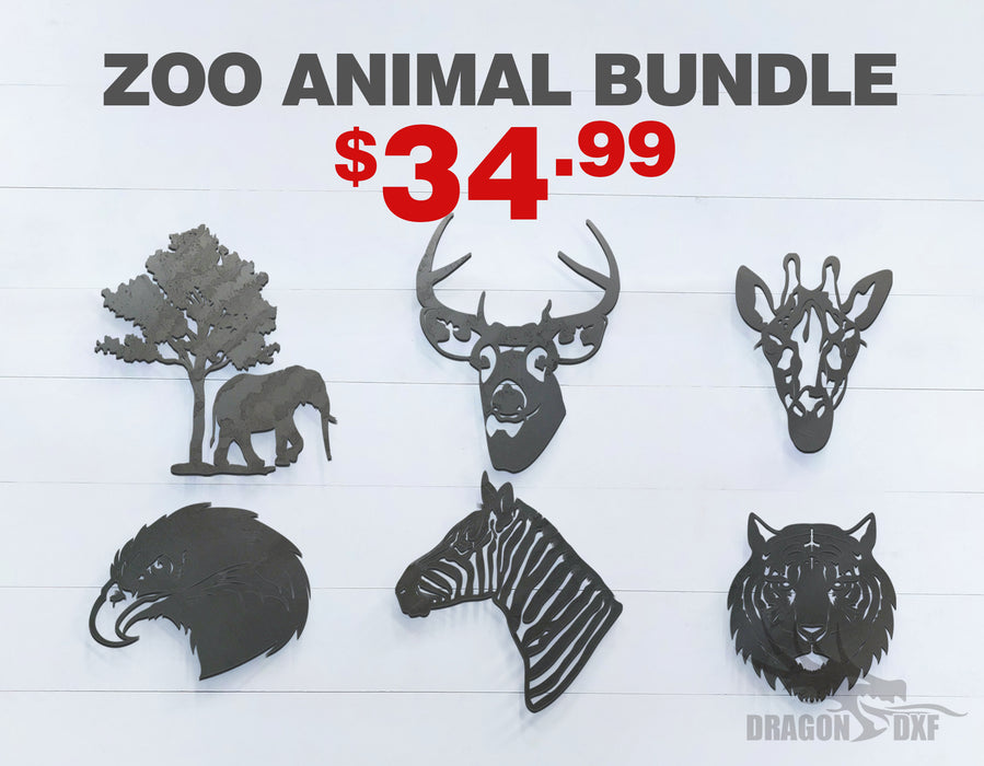 Zoo Animals Bundle - DXF Download