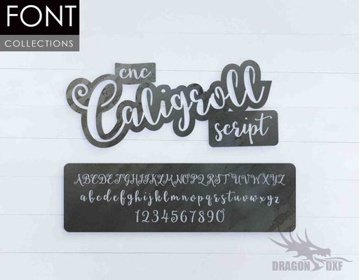 Caligroll Script CNC Font