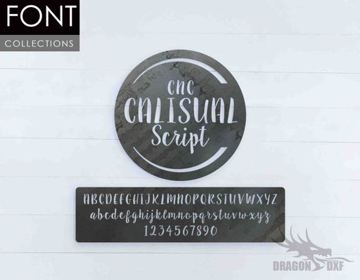 Calisual Script CNC Font