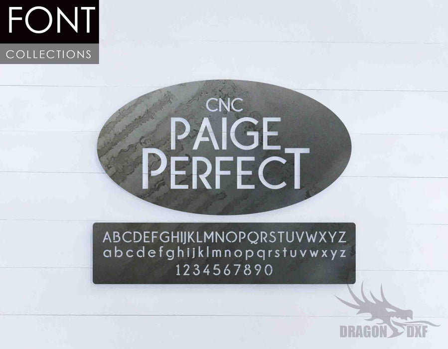 Paige Perfect CNC Font