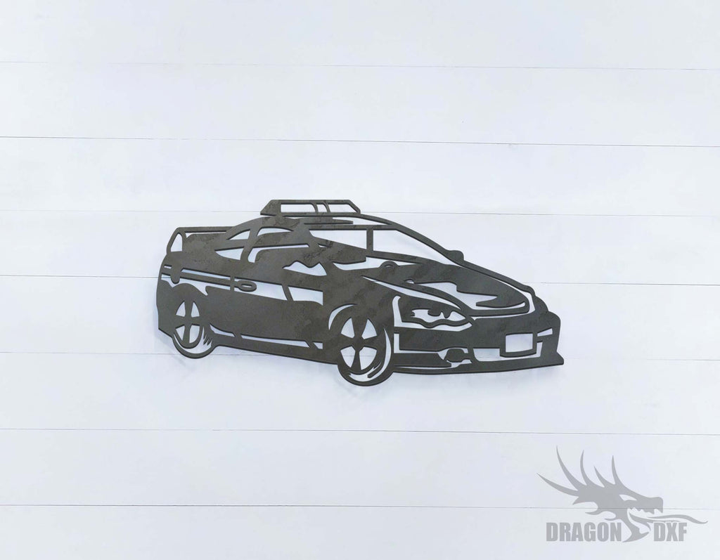 Police Car 1 Right View - DXF Download — DragonDXF