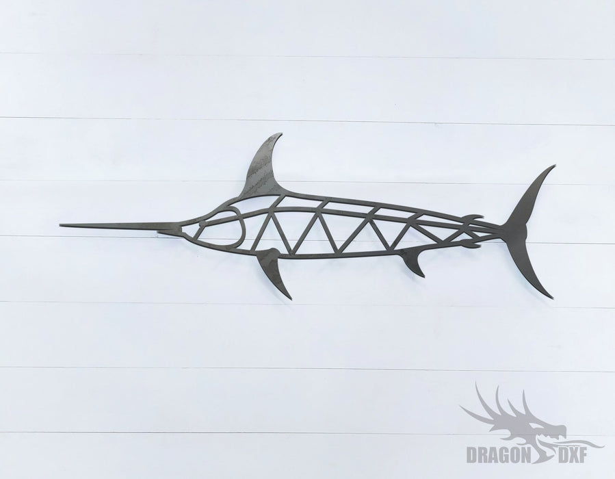 Swordfish - Geometric - Deco - Animals -  DXF Download